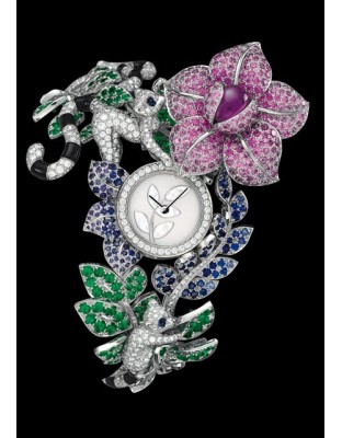 Montre Haute Joaillerie motif makis