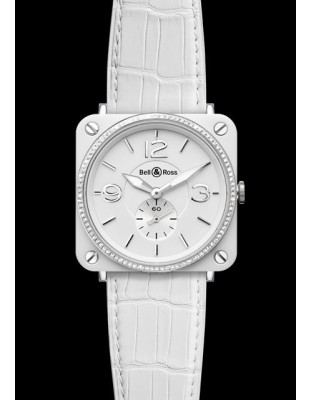 BR S White Ceramic & Diamonds