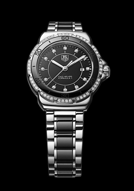 TAG Heuer FORMULA 1 Lady Steel \u0026 Ceramic Diamond | FORMULA 1 WAH1312.BA0867  Acier - Céramique Noire - Diamants