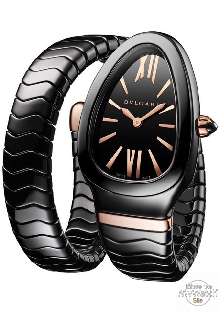 bracelet de la montre bulgari serpenti spiga céramique