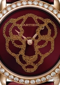 Révélation d'une Panthère 37mm, or rose, diamants, rubis, billes d'or rose