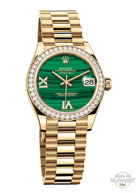 rolex oyster perpetual datejust 31 green