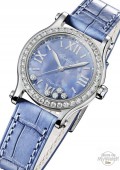 Happy Sport Automatic Bleu diamants