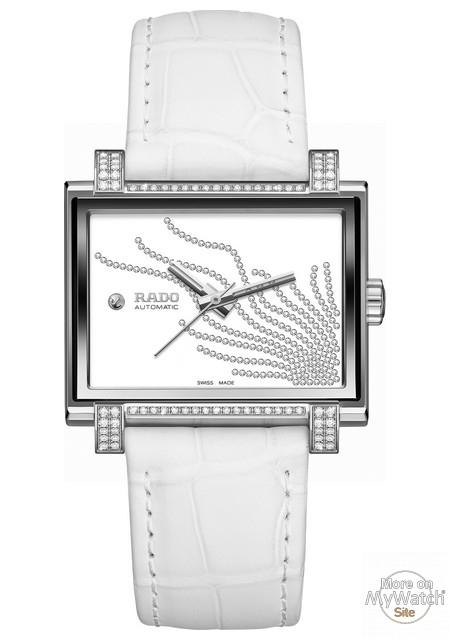 Rado Tradition 1965 Cadran boîtier diamants + bracelet blanc