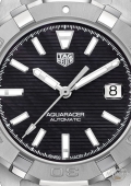 Aquaracer Lady Automatique Cadran noir et indexes bâtons