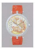 Lady Arpels Papillon Orange Solaire