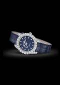 L’Heure du Diamant Moonphase en Or Éthique Blanc 18 Carats