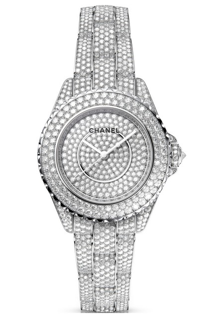 J12 Rivière 33 MM Diamants Taille Brillant