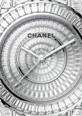 J12 Rivière 38 MM Diamants Taille Baguette