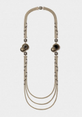 Montre Collier « Double Boutons Lion »