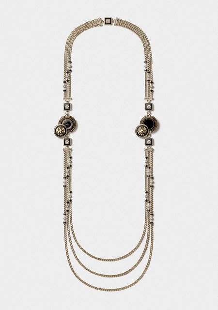 Montre Collier « Double Boutons Lion »