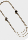 Montre Collier « Double Boutons Lion »